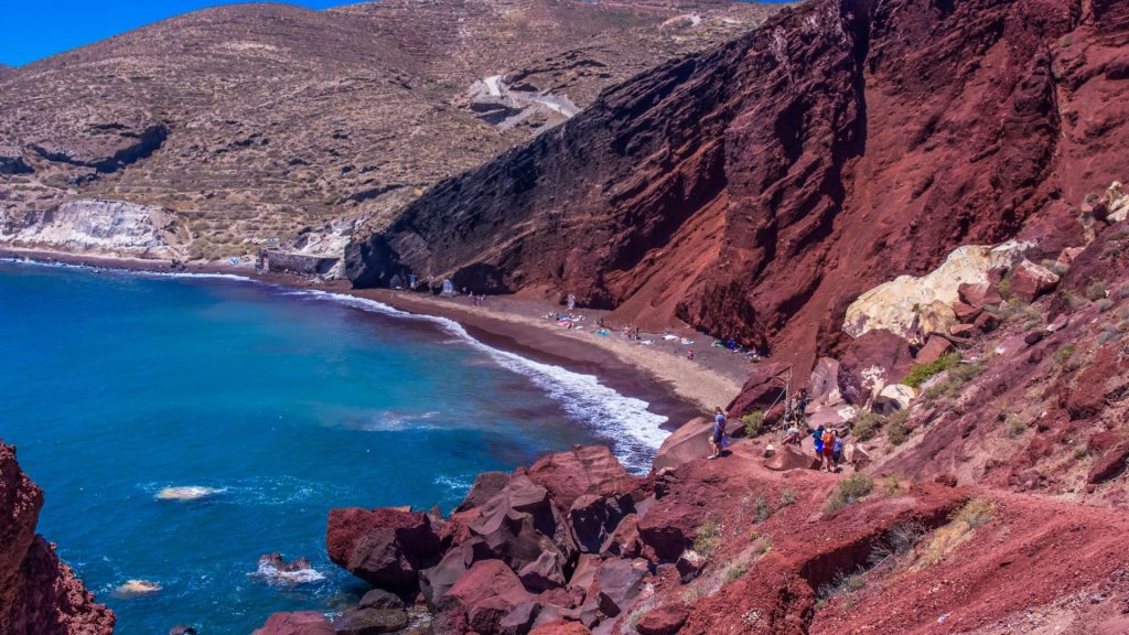 Crvena plaža, Santorini