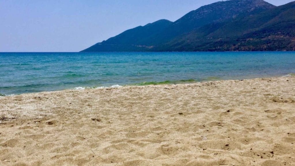 Plaža Skoutari Gitio, Grčka