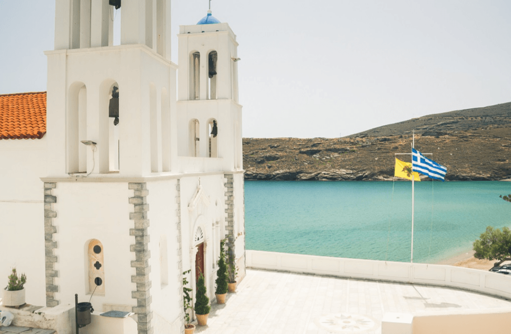 Crkva Panagije Teoskepasti , ostrvo Andros, Kikladi