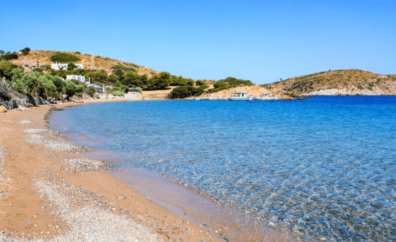 Gde se kupati na ostrvu Lipsi - Plaža Kacadija