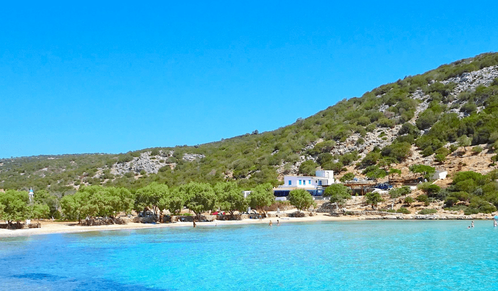 Gde se kupati na ostrvu Lipsi - Plaža Platis Jalos