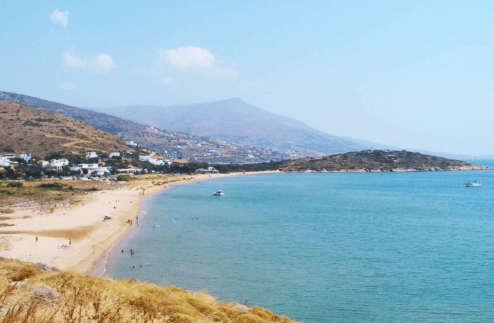 Plaža Agios Petros na ostrvu Andros