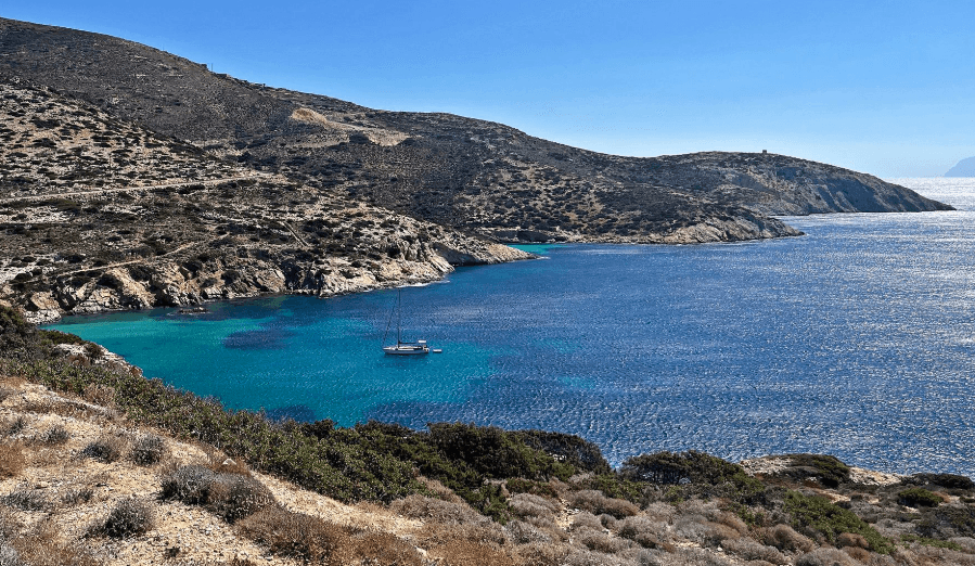 Plaža Kedros na Donusi u Grčkoj