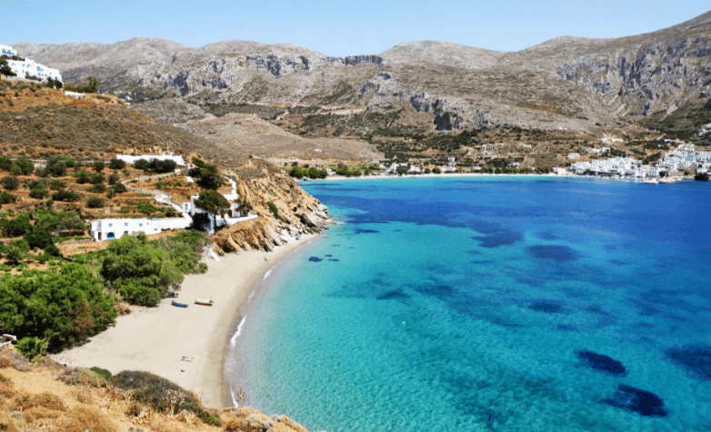 Plaža Levrosos na ostrvu Amorgos