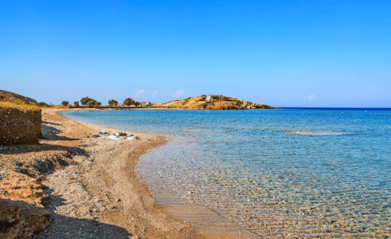 Plaža Turkomnima ostrva Lipsi