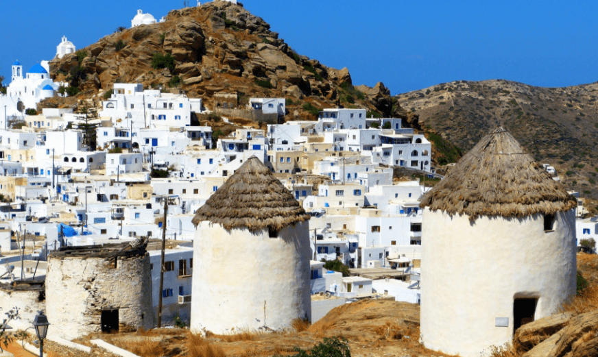 Vetrenjače na ostrvu Ios