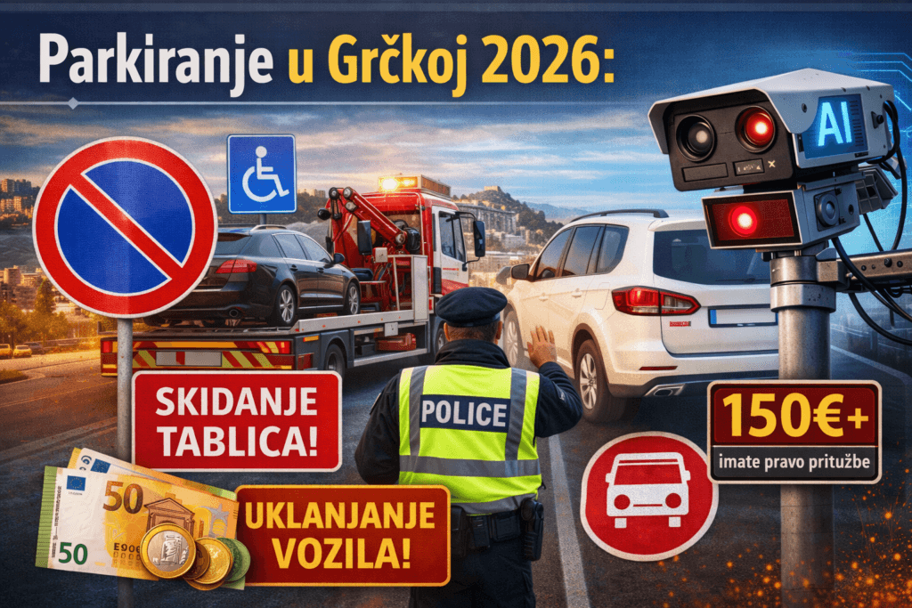 Parkiranje u Grčkoj 2026 tu turisti najčešće pogreše