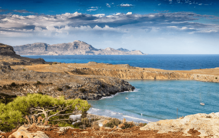 Plaža Rodosa Lindos (Megali Paralija)