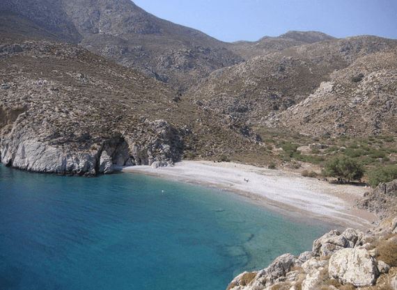 Plaža Agios Sergios ostrva Tilos