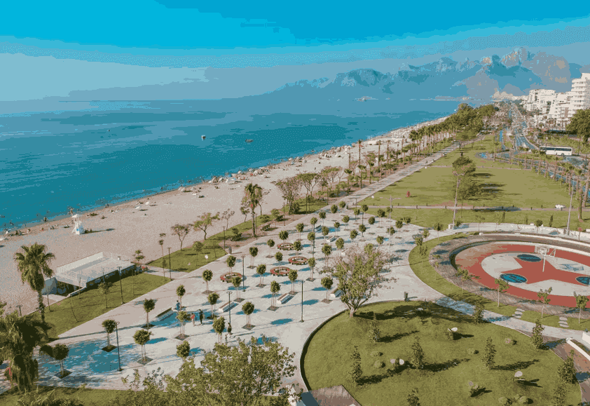 Plaža i park Koniaaltı, Antalija