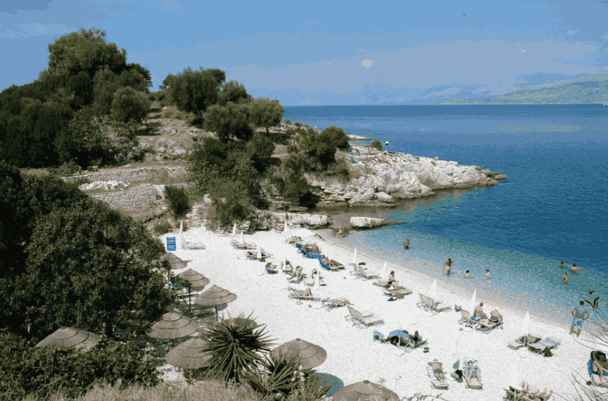 Batarija u Kasiopiju — na severu s pogledom na Albaniju