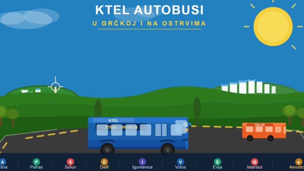 KTEL autobusi u Grčkoj i na ostrvima