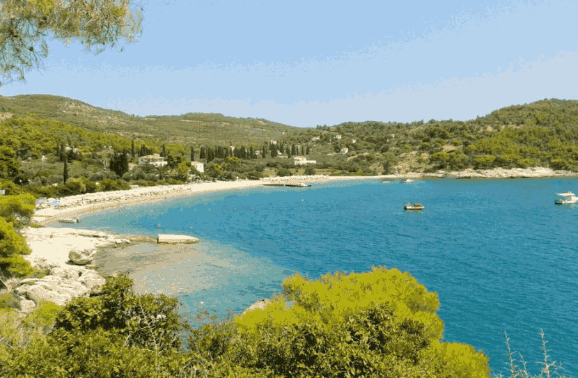 Plaža Agioi Anargiri  na ostrvu Spetses
