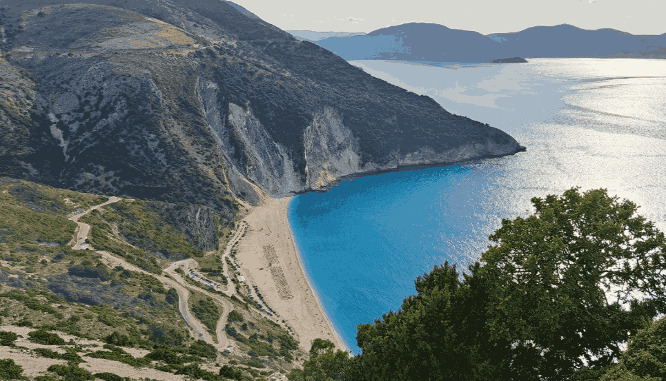 Plaža Kefalonije Mirtos 