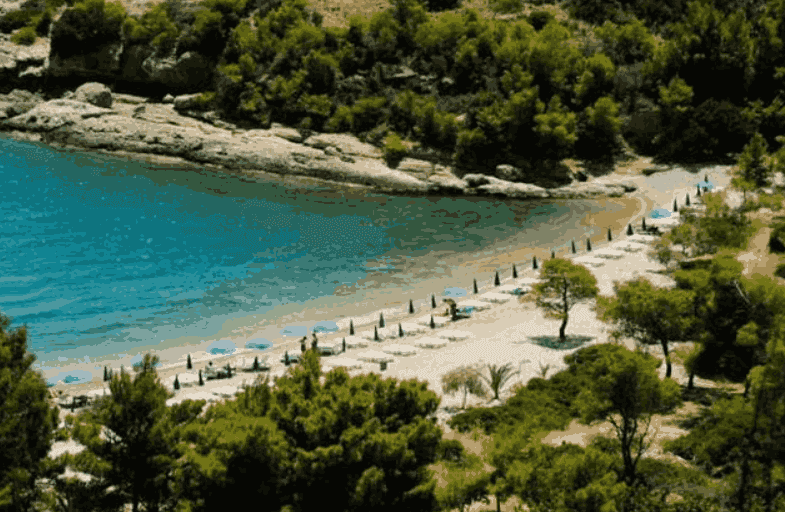 Plaža Ksilokeriza  na ostrvu Spetses