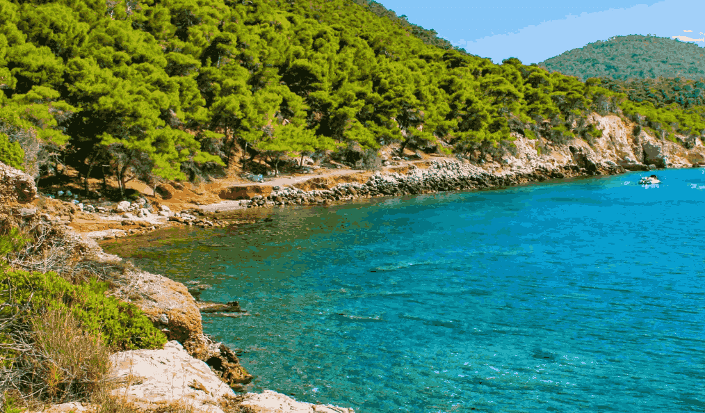 Plaža na Agistri Ksekofti