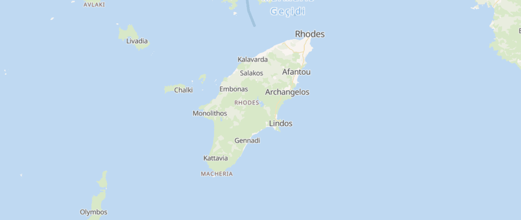 Mapa Rodos