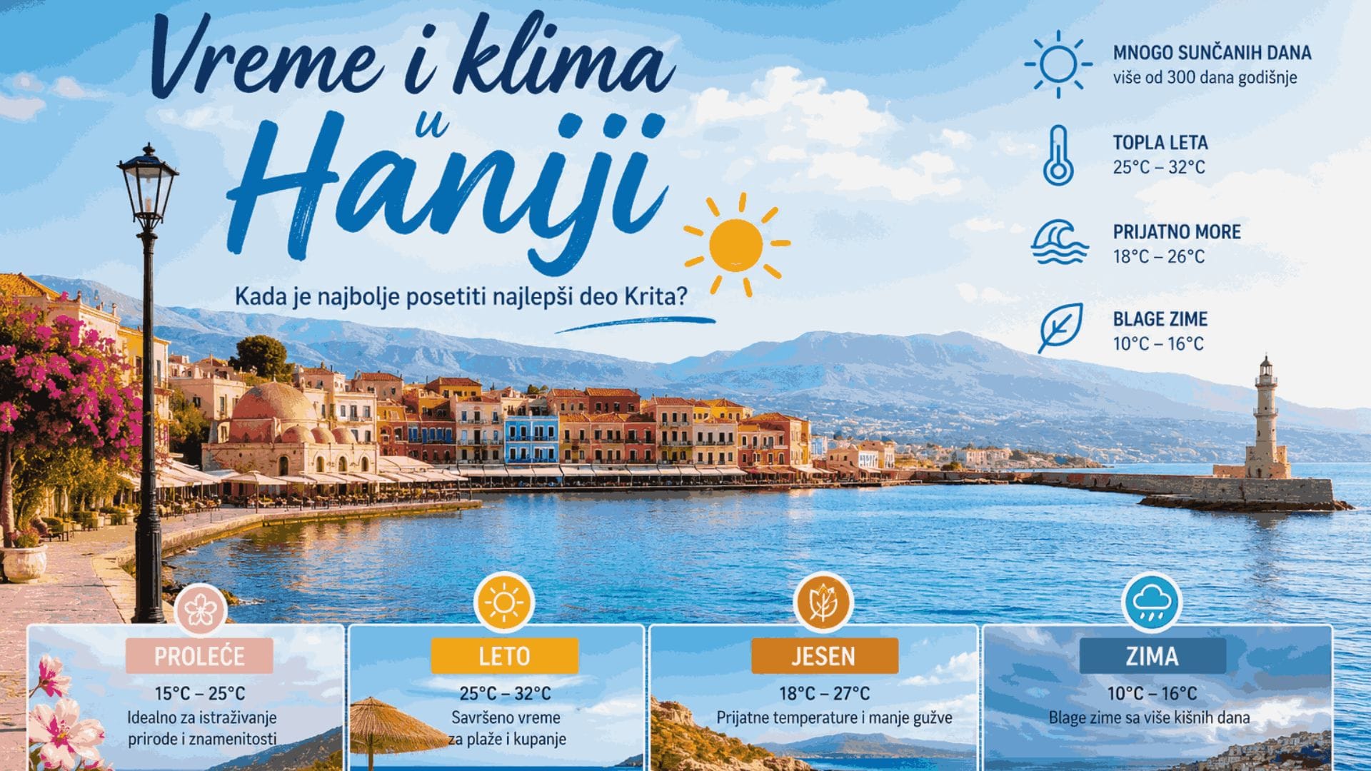 You are currently viewing Vreme i klima u Haniji – Kada je najbolje posetiti najlepši deo Krita?