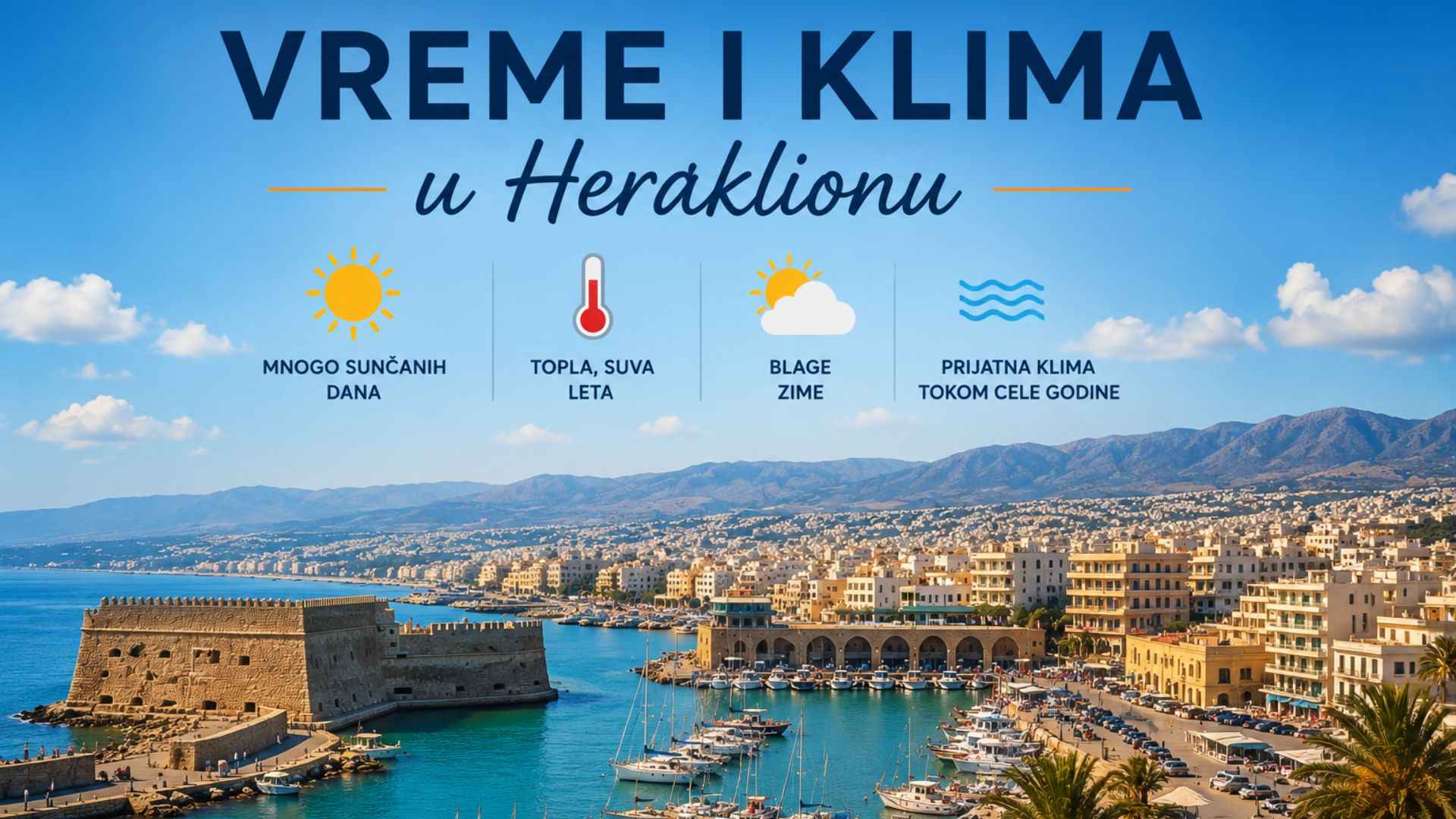 You are currently viewing Vreme i klima u Heraklionu – kada posetiti najveći grad Krita