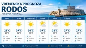 Read more about the article Vreme na Rodosu – Klima, Temperature Mora