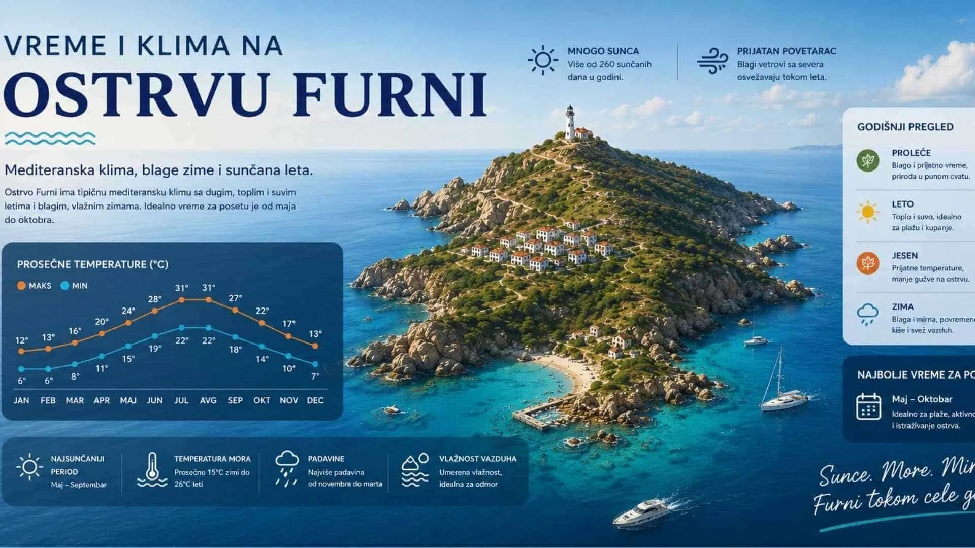 Read more about the article Vreme i klima na ostrvu Furni