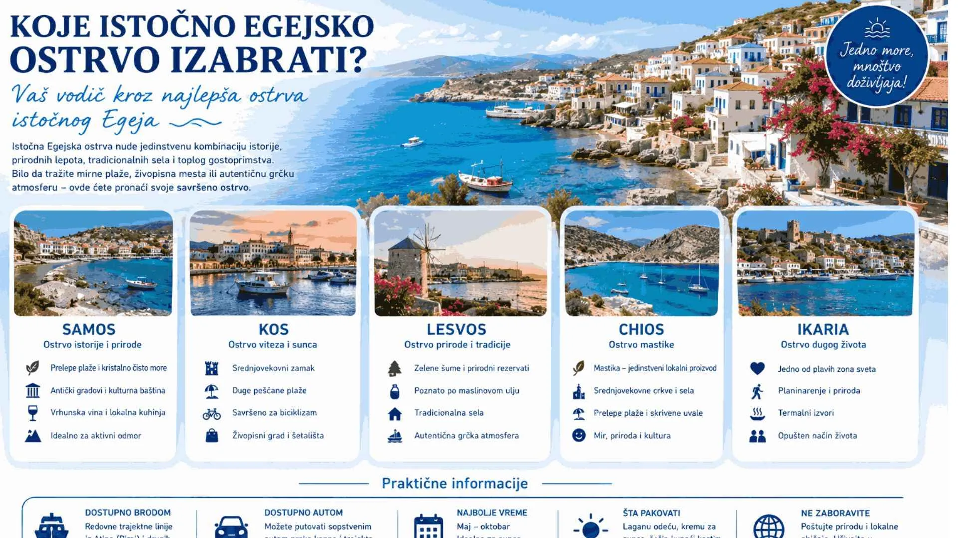 Read more about the article Koje istočno egejsko ostrvo izabrati – Tasos, Samos, Lezbos, Hios, Ikarija, Lemnos ili Furni