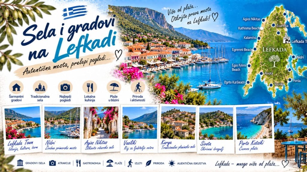 Sela i gradovi na Lefkadi – Grad Lefkada, Nidri, Vasiliki i druga