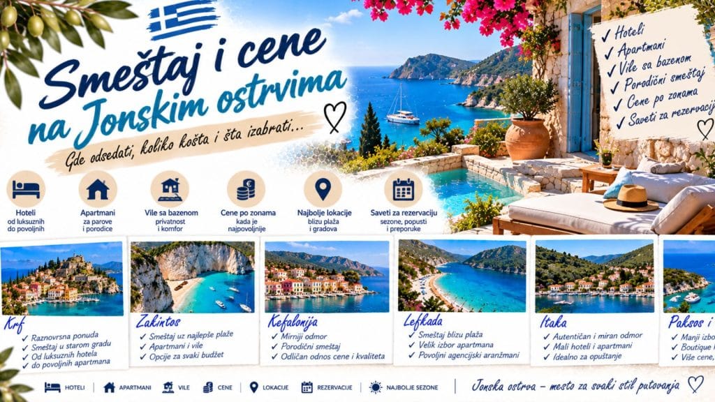 Smeštaj i cene na Jonskim ostrvima