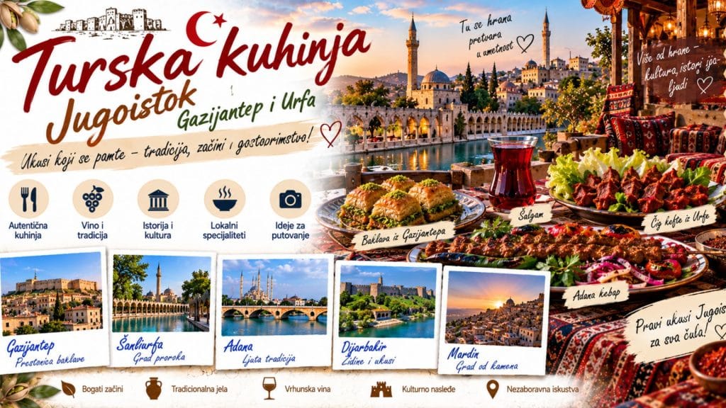 Turska kuhinja - Jugoistok — Gazijantep i Urfa