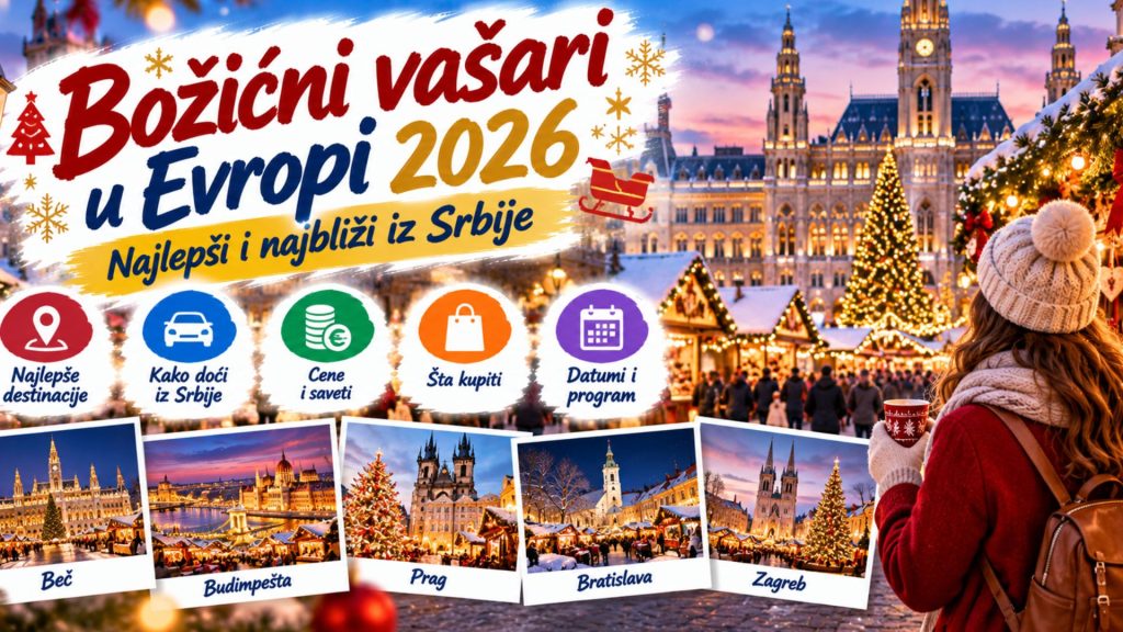 Božićni vašari u Evropi 2026 – najlepši i najbliži iz Srbije