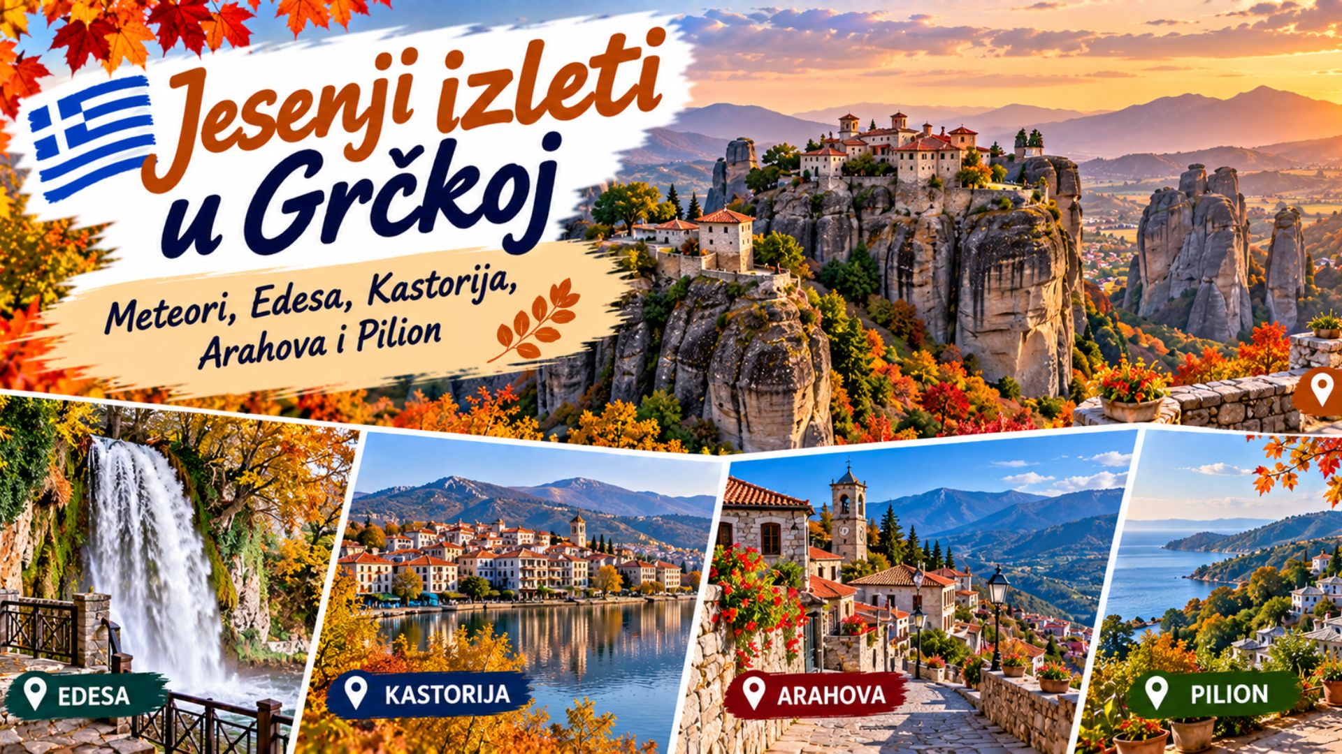 Тренутно гледате Jesenji izleti u Grčkoj: Meteori, Edesa, Kastorija, Arahova i Pilion