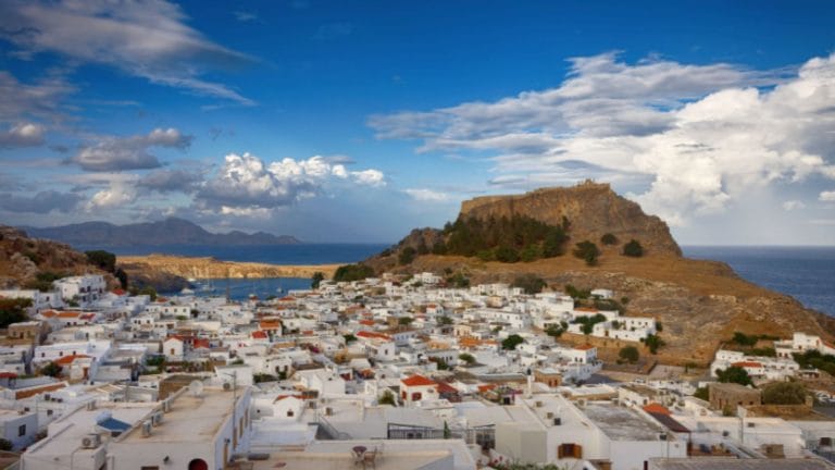 Lindos i akropolj na Rodosu