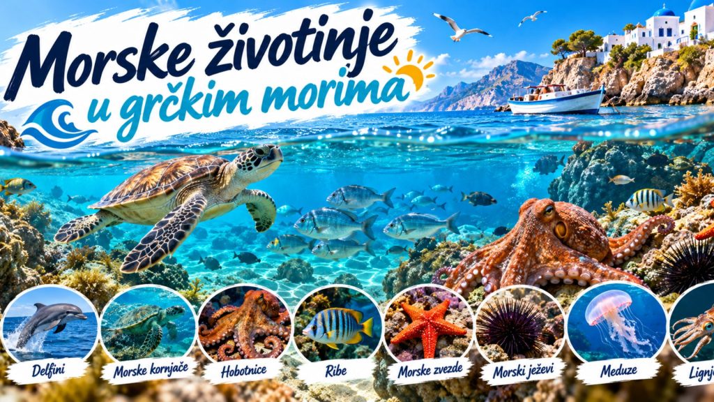 Morske životinje u grčkim morima – delfini, kornjače, foke i na šta paziti