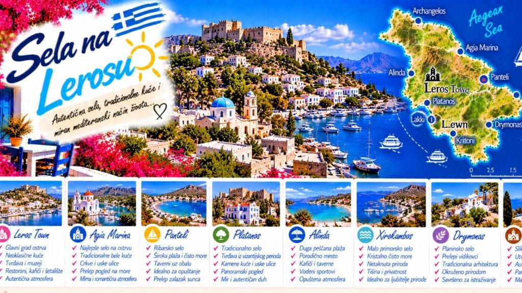 Sela na Lerosu – Platanos, Laki, Alinda, Pandeli i Agia Marina