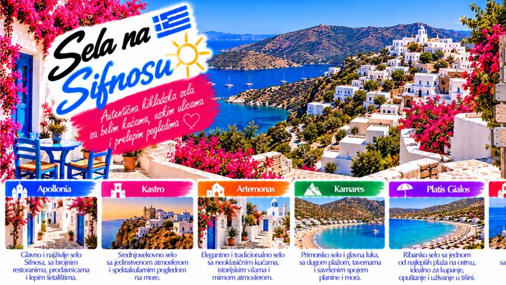 Sela na Sifnosu – Kastro, Apolonija, Artemonas, Kamares