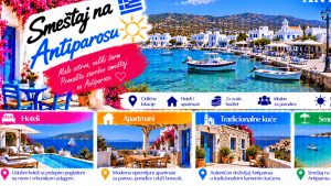 Прочитајте више о чланку Antiparos – hoteli i apartmani preko puta Parosa