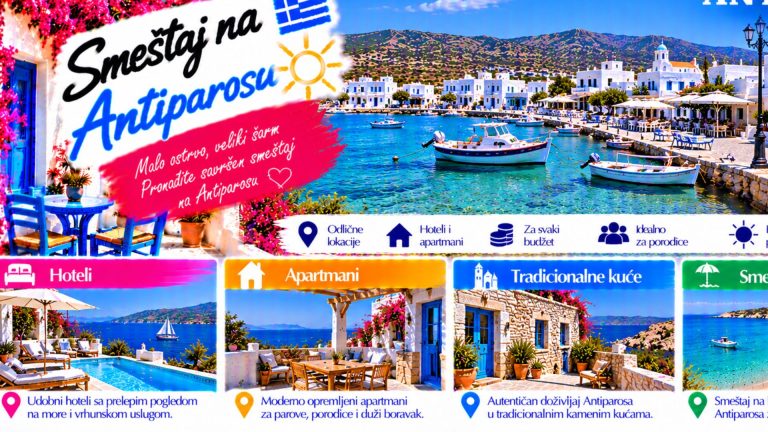 Прочитајте више о чланку Antiparos – hoteli i apartmani preko puta Parosa