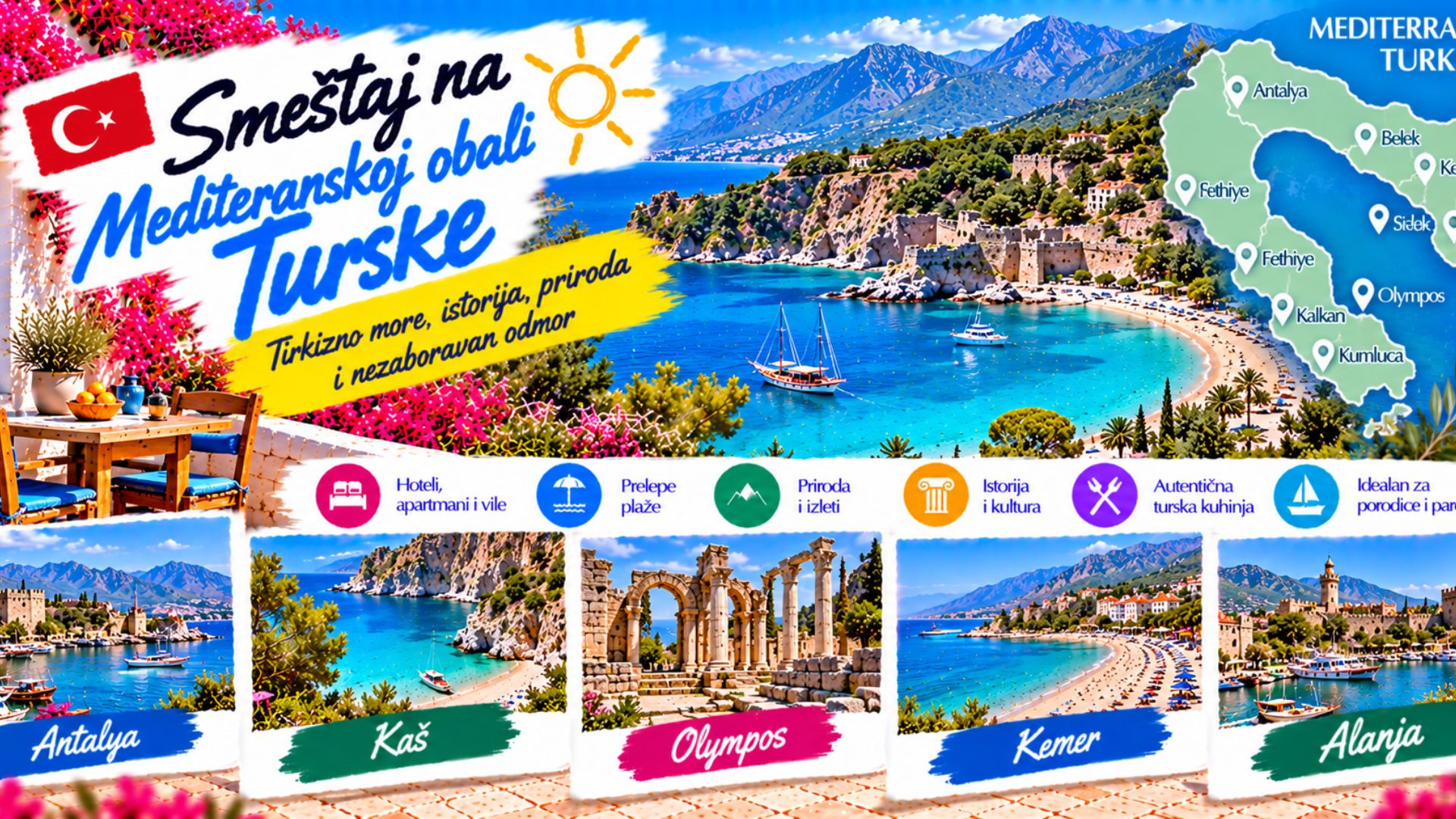 Тренутно гледате Smeštaj na Mediteranskoj obali Turske