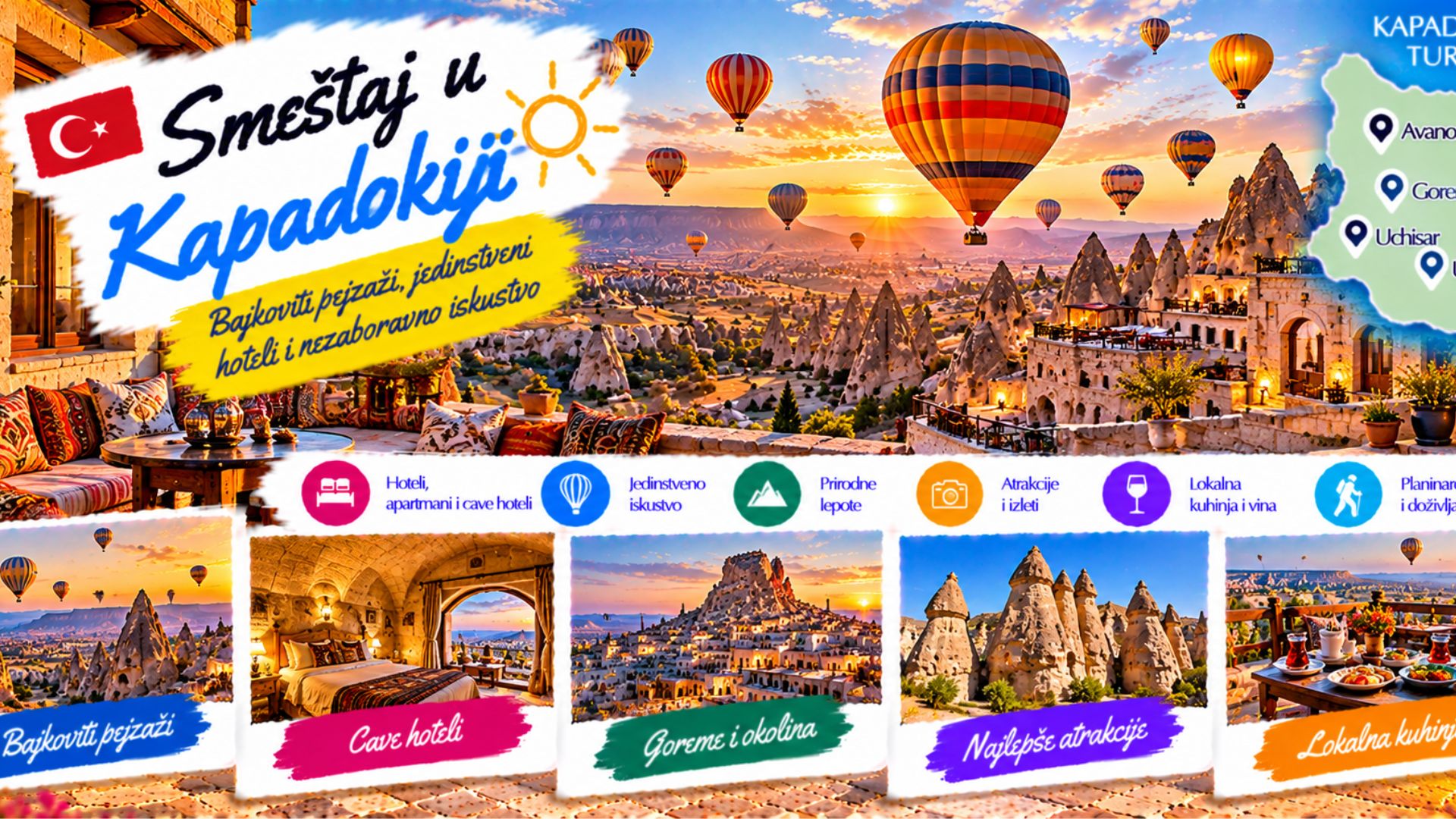 Тренутно гледате Smeštaj u Kapadokiji