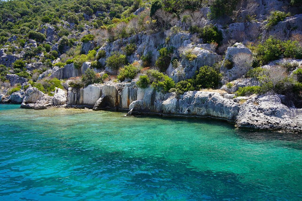 Ostaci potopljenog grada kod ostrva Kekova