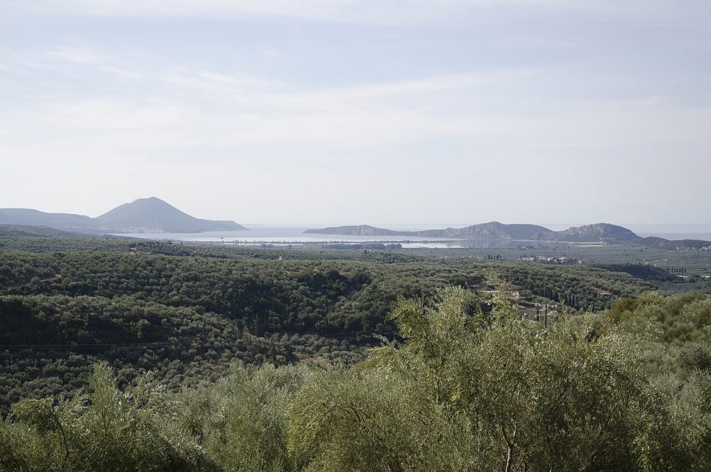 Zaliv Navarino na zapadu Peloponeza