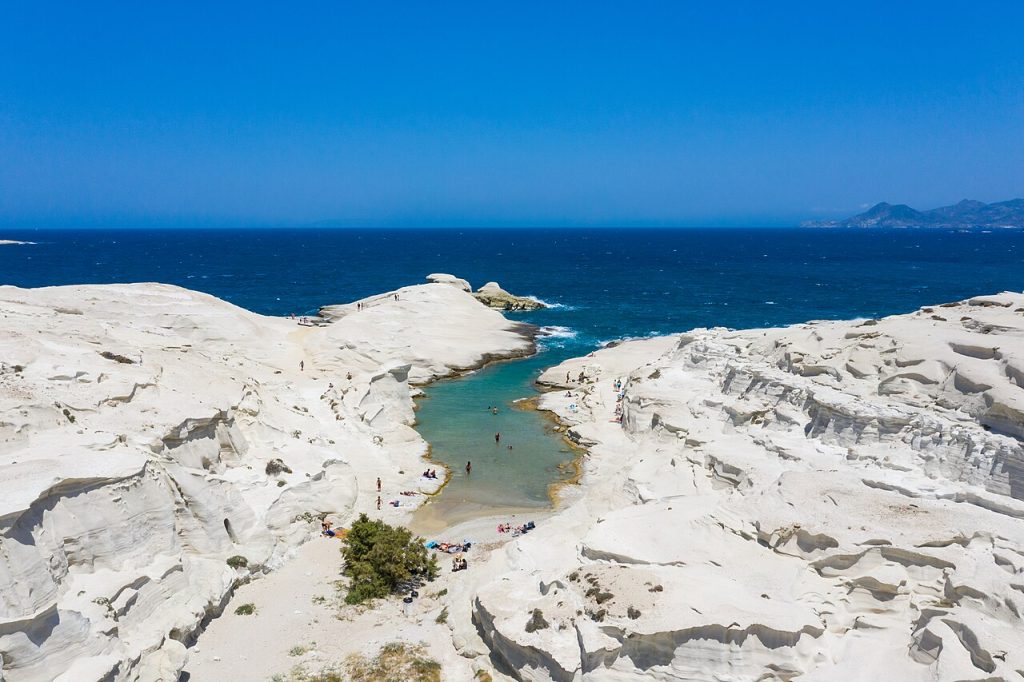 Plaža Sarakiniko na Milosu