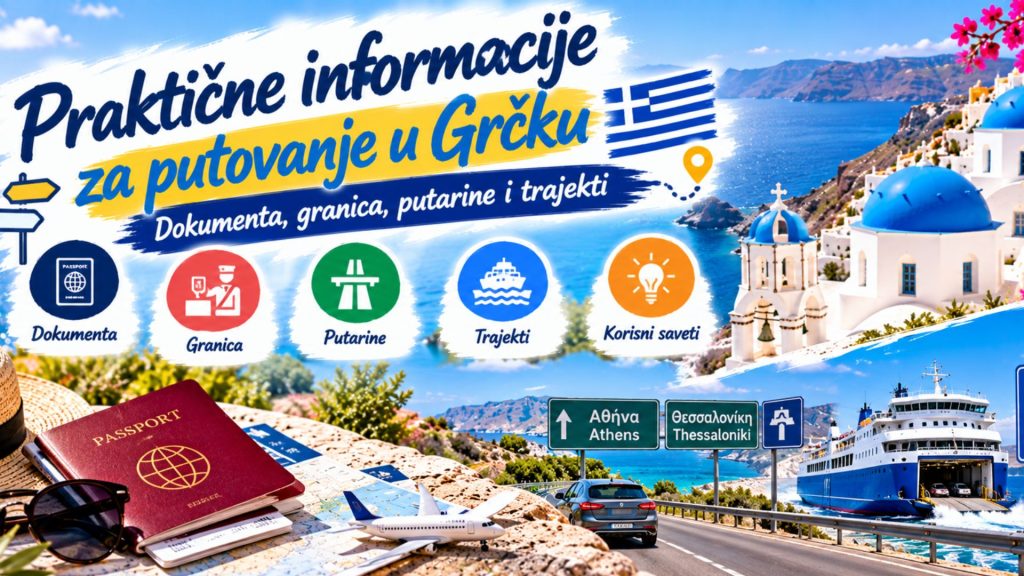 Praktične informacije za putovanje u Grčku – dokumenta, granica, putarine i trajekti