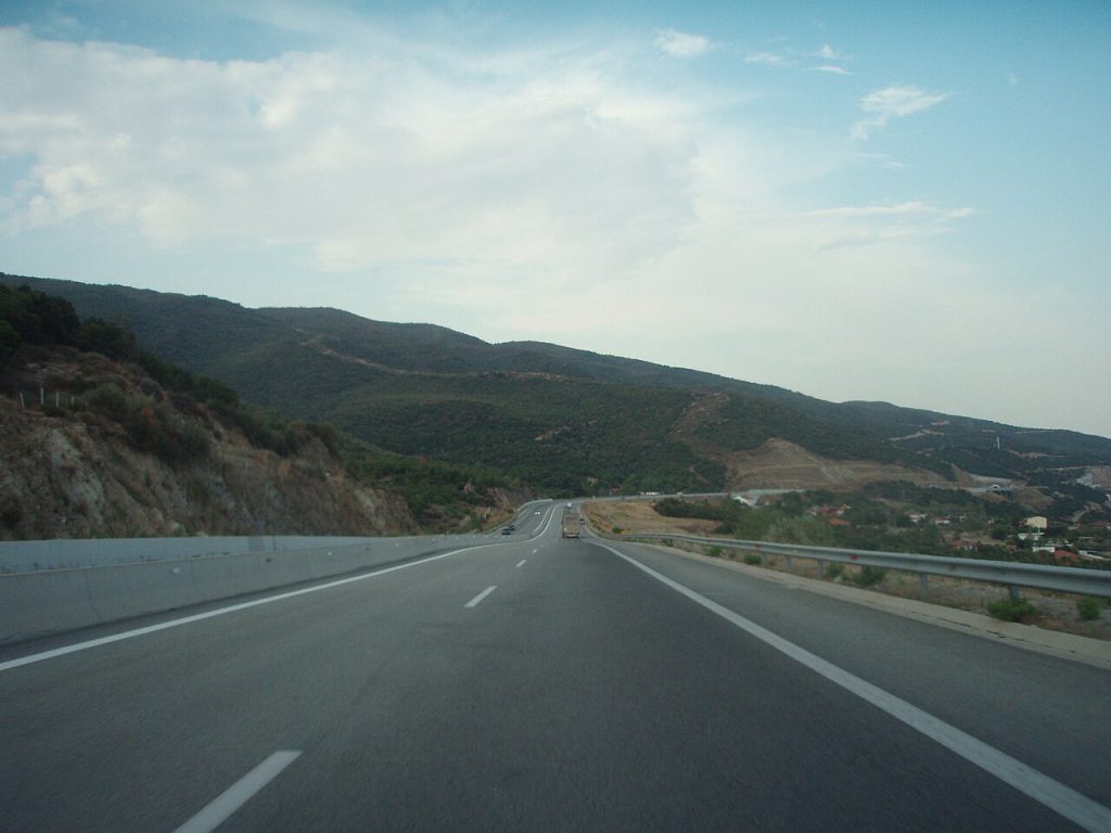 Autoput Egnatija kod Asprovalte u Grčkoj